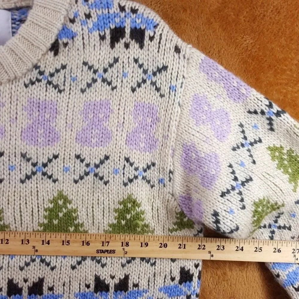 NN07 Sweater Mens Medium Cream Pullover Crew Fair Ilse Wool Alpaca STEIN $370